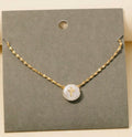 Cross Pearl Pendant Necklace