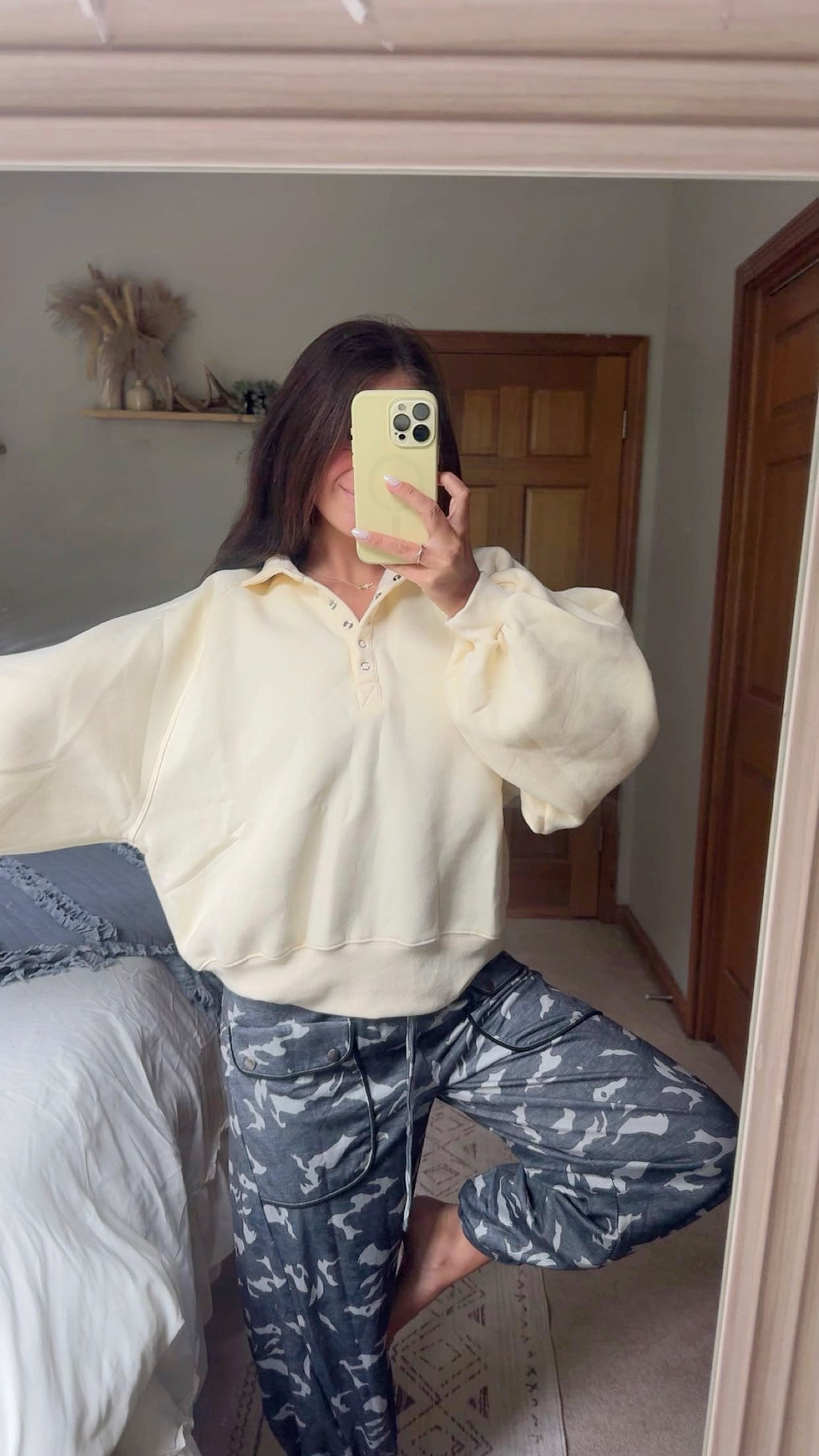 Buttercream Snap Pullover