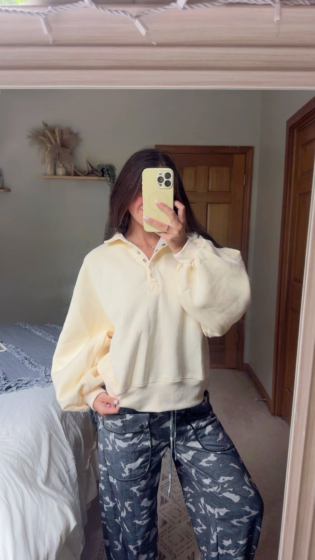 Buttercream Snap Pullover