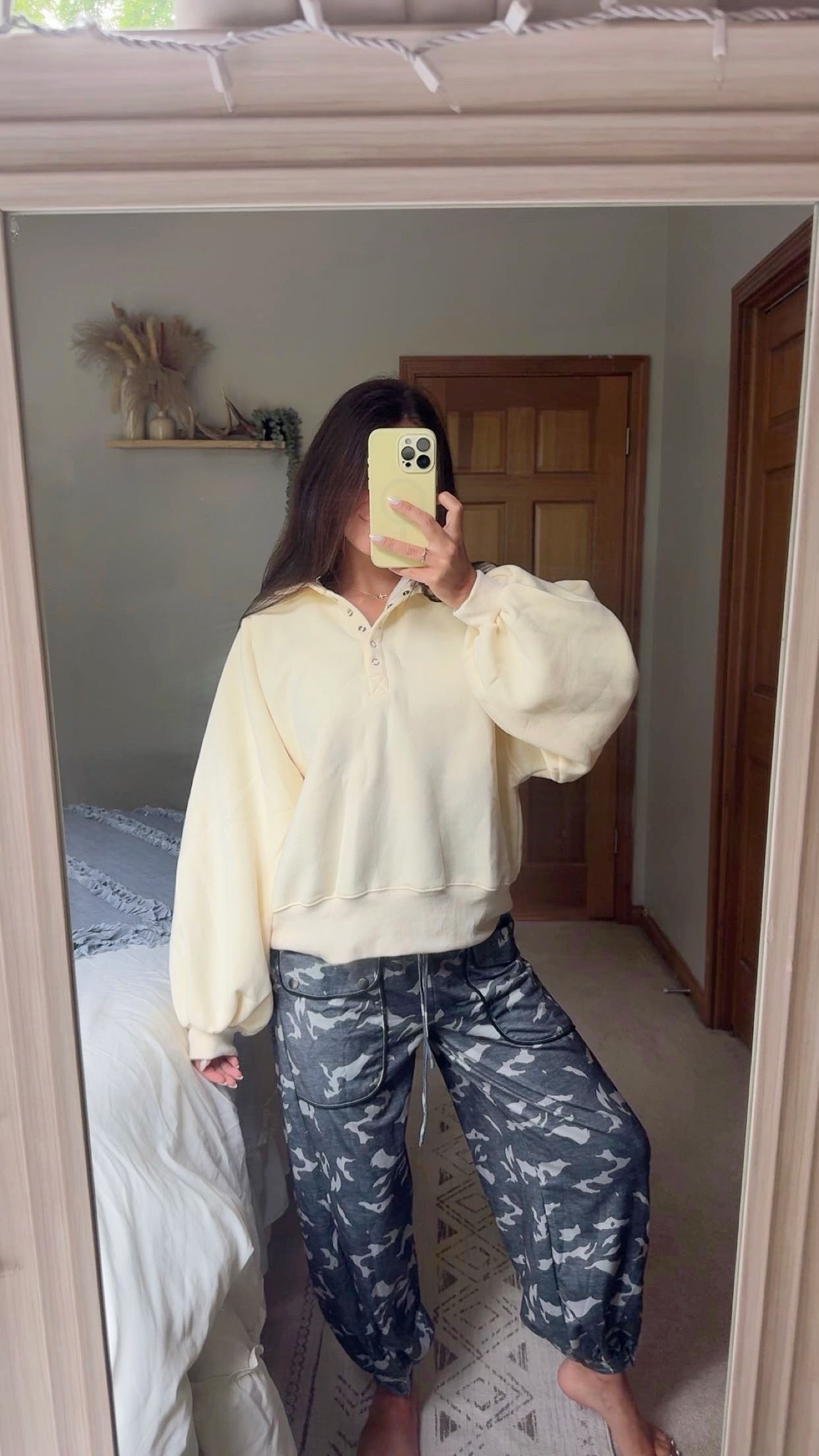 Buttercream Snap Pullover