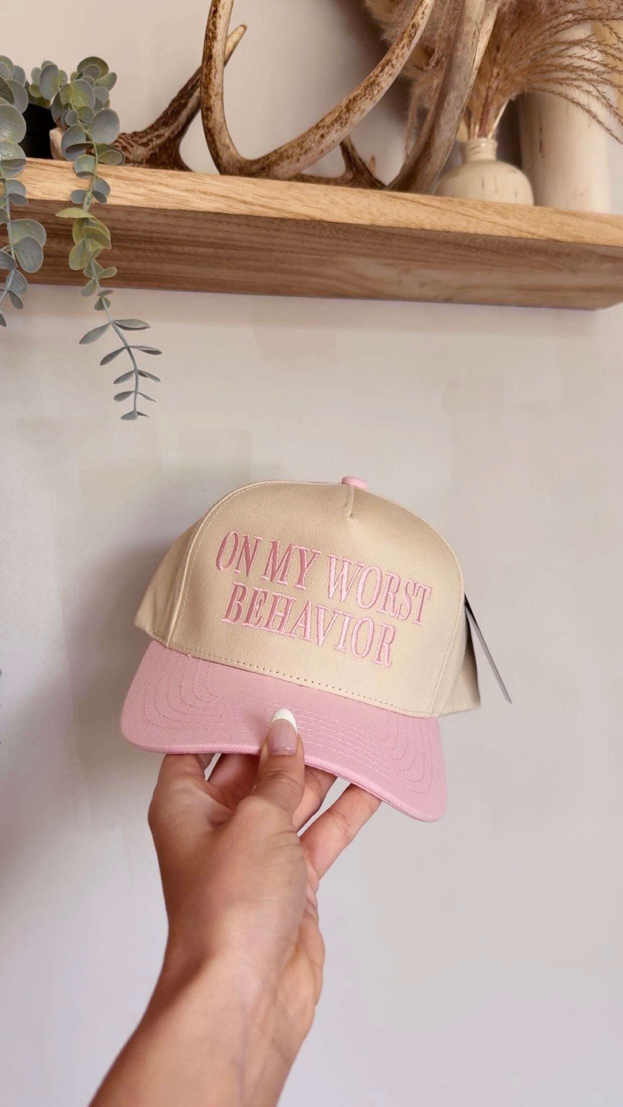 On My Worst Behavior Trucker Hat