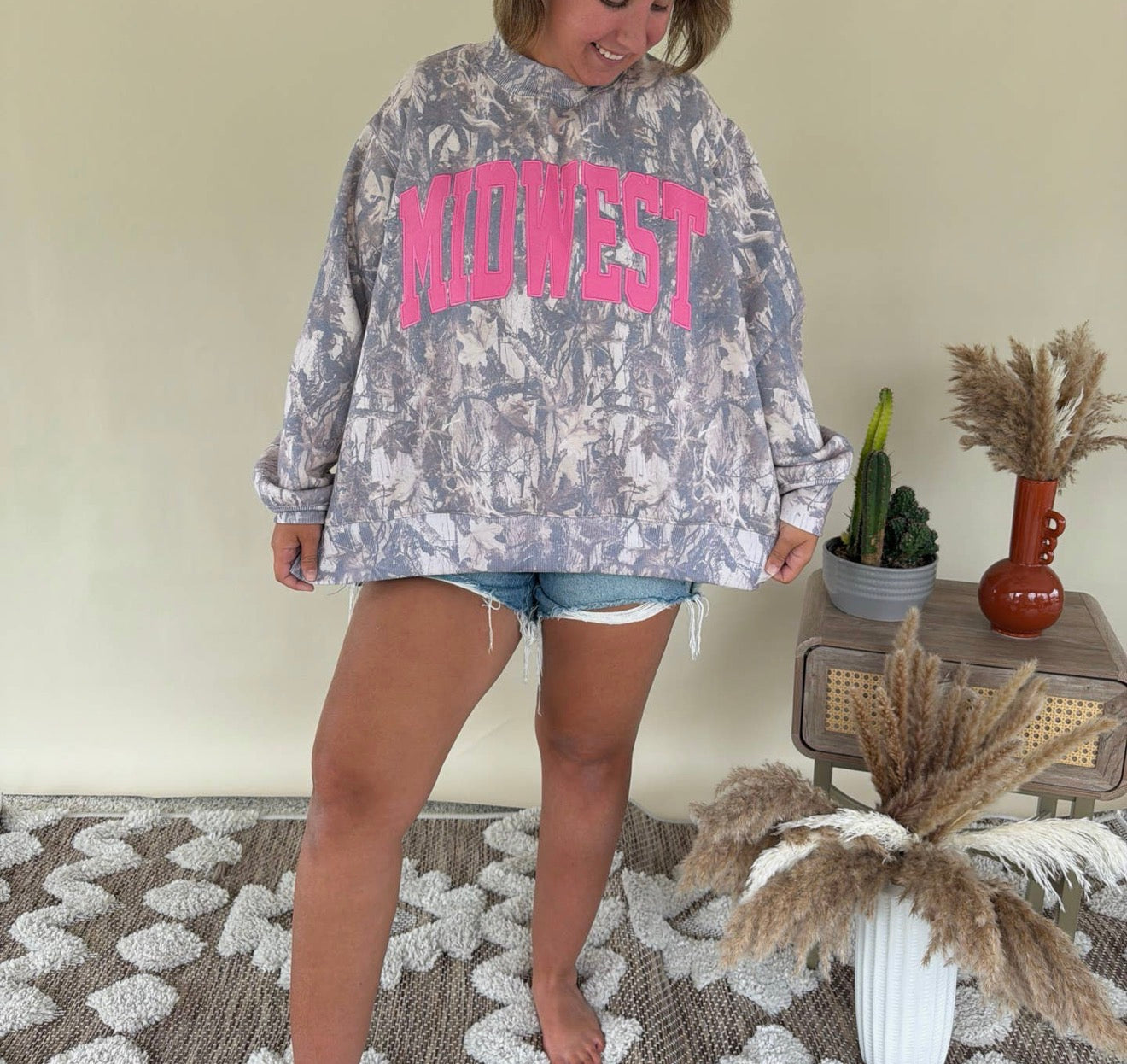 Midwest Camo Mockneck (pre-order ships to you Aug. 3rd-5th)