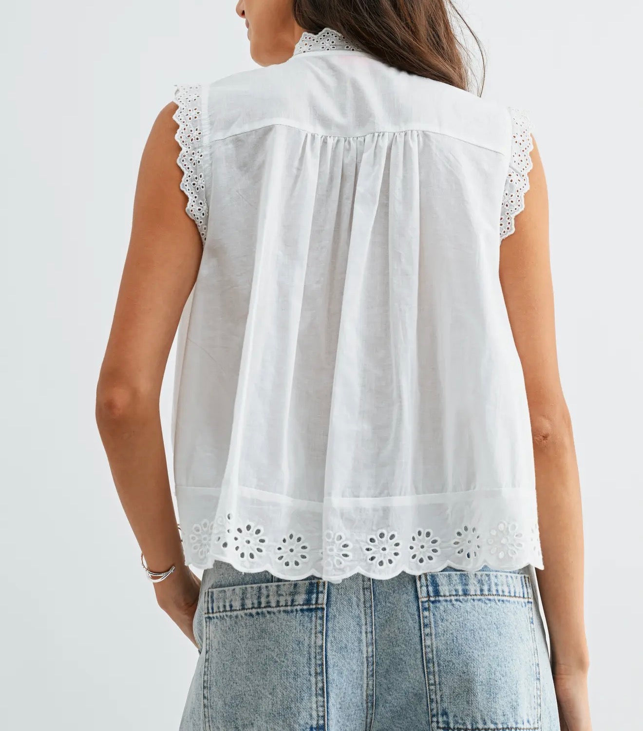 Sunday Brunch Eyelet Top