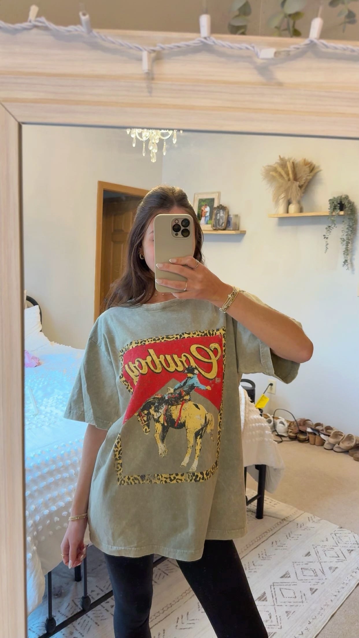 Cowboy Leopard Oversized Graphic