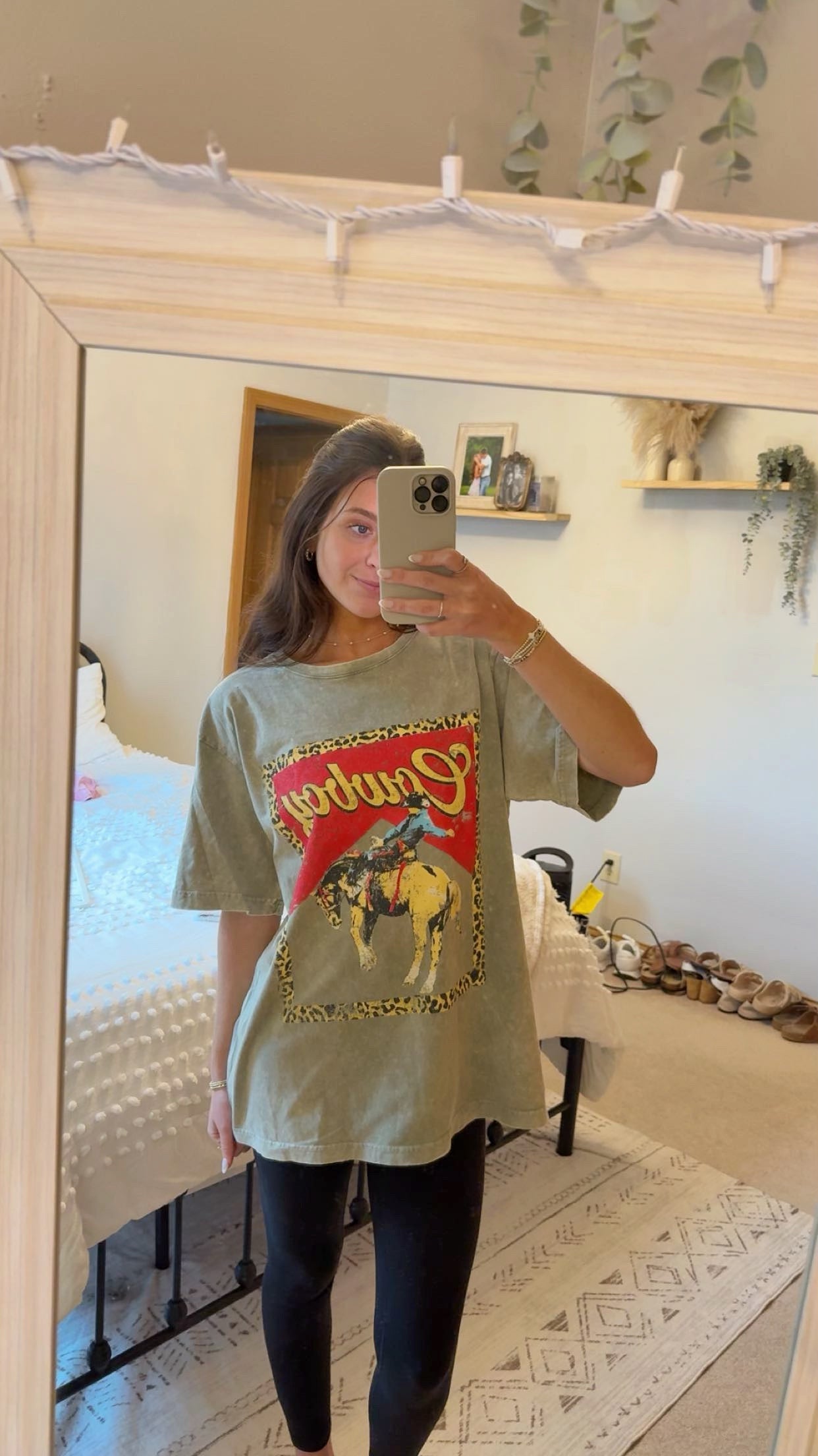 Cowboy Leopard Oversized Graphic