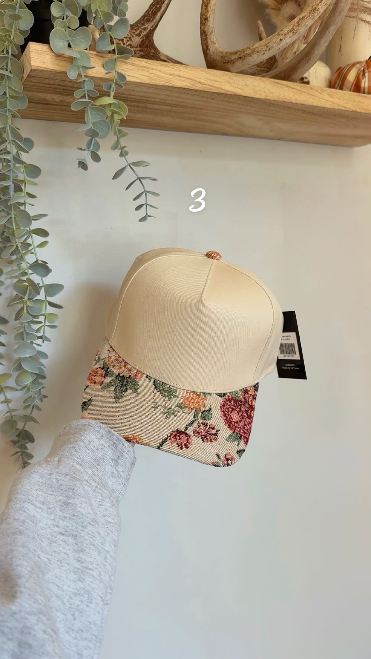 Floral Brim Trucker