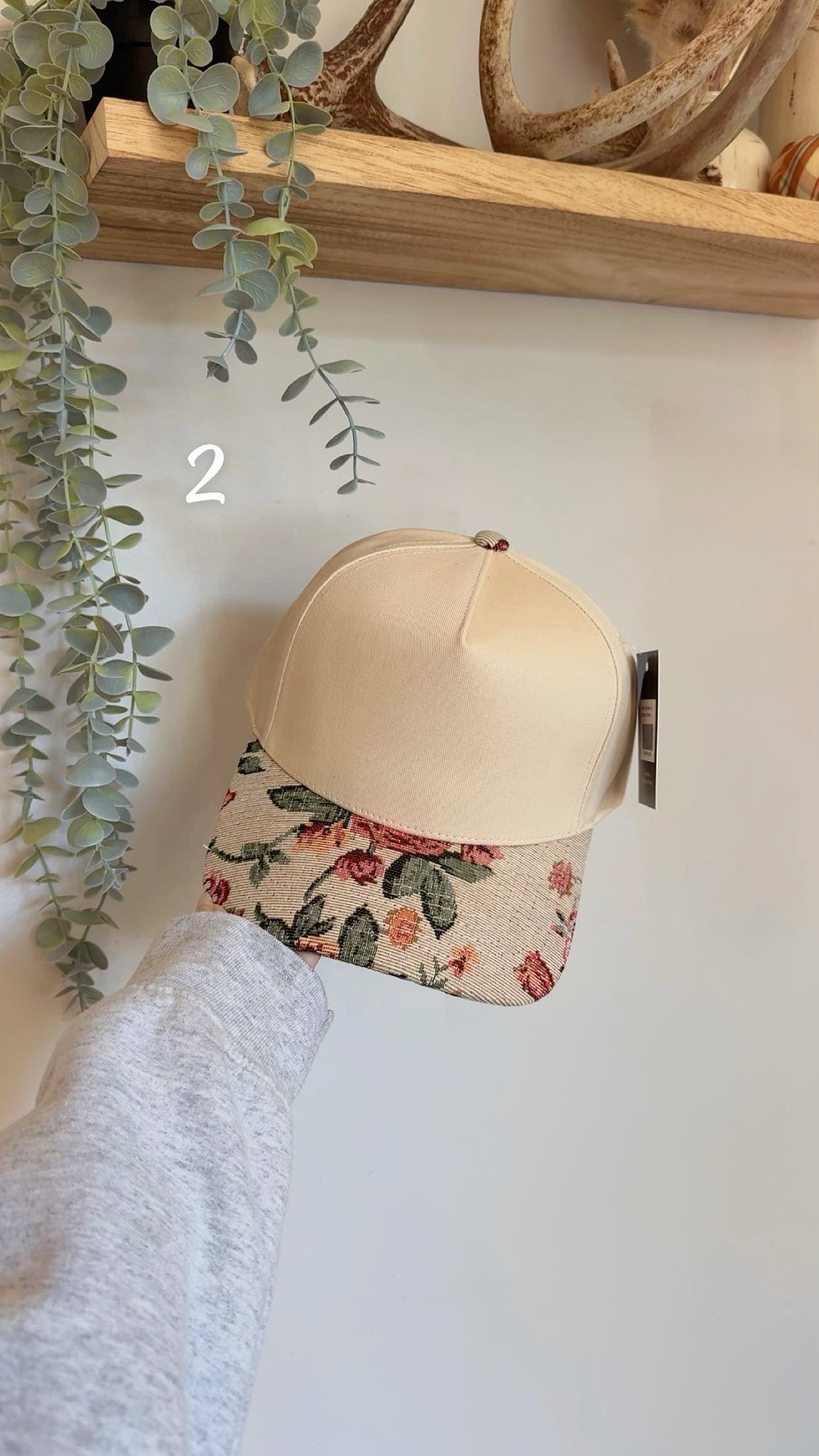 Floral Brim Trucker